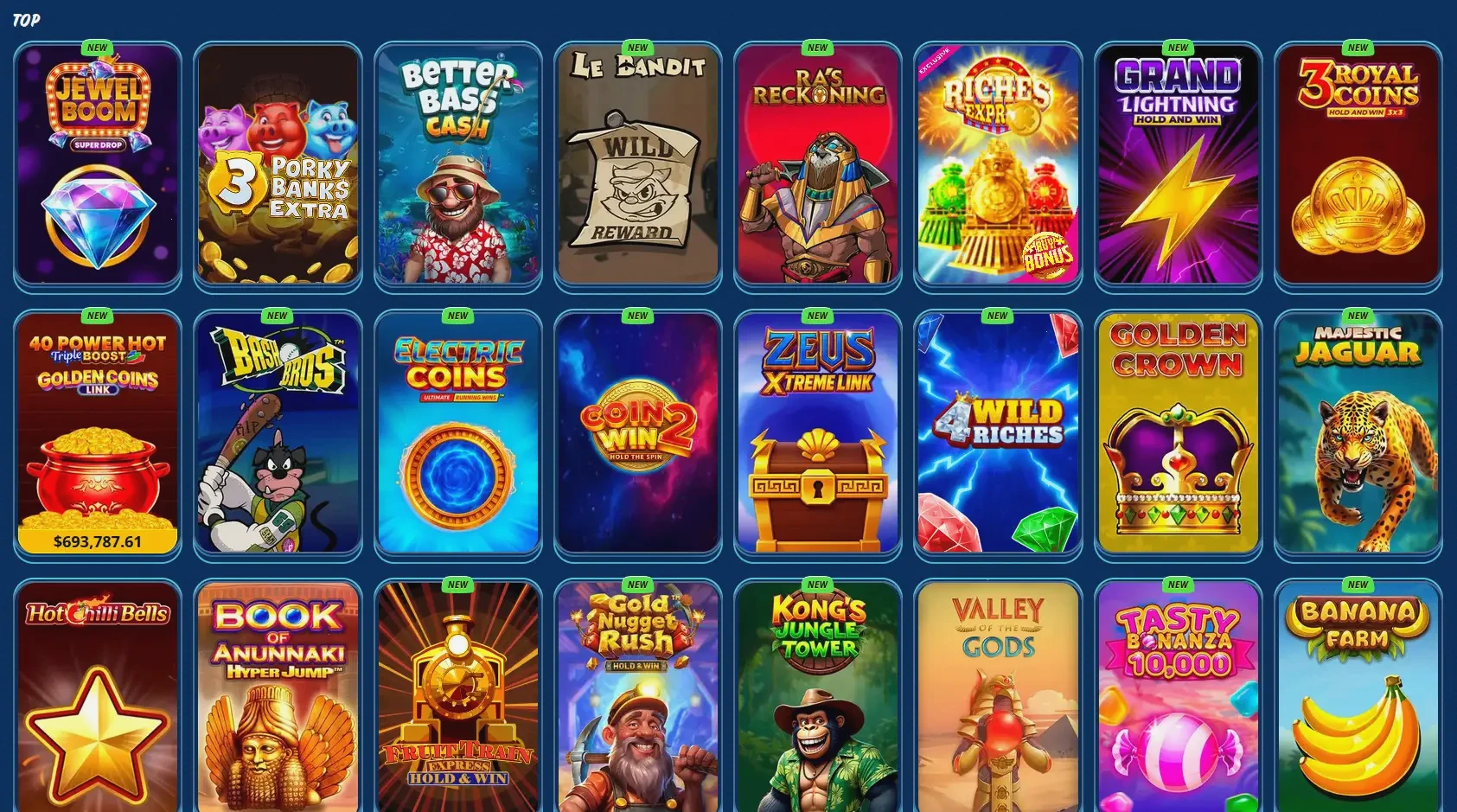 Panoramica giochi e slot disponibili su Princess Casino Italia